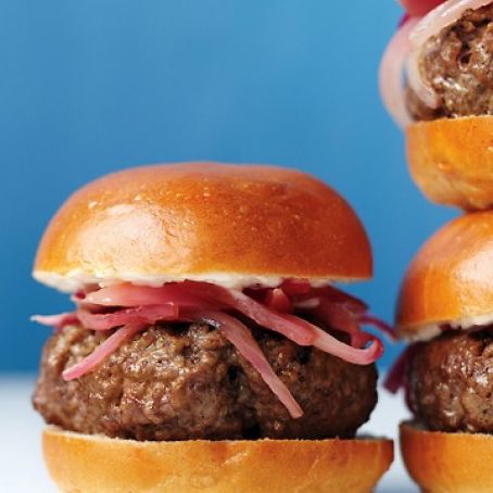 Bistro Sliders with Pickled Onions