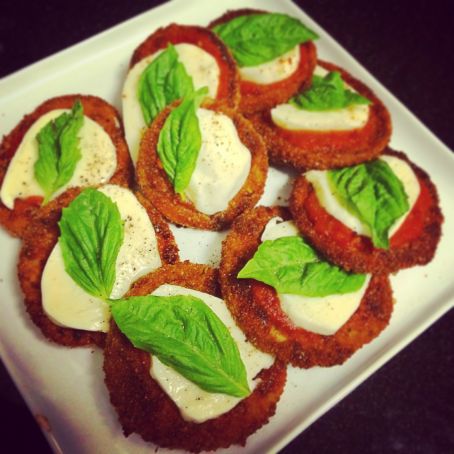 Crispy Eggplant Parmesan Bites
