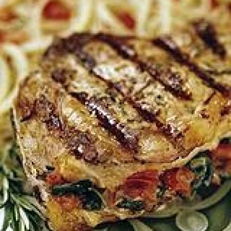 Veal Chops - Spinach Stuffed