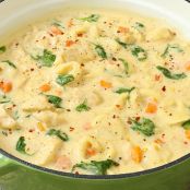 Chicken Alfredo Tortellini Soup