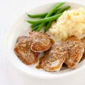 Sautéed Pork Cutlets with Mustard-Cider Sauce