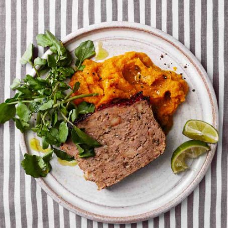 Chipotle-Glazed Meatloaf with Sweet Potatoes