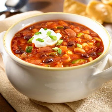 Three Bean Vegetarian Chili