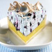 Wild Blueberry and Lemon Meringue Pie