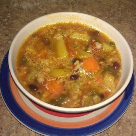 Vegetarian Vegetable Soup in Crock Pot