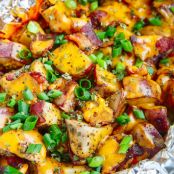 Cheesy Slow Cooker Bacon Ranch Potatoes