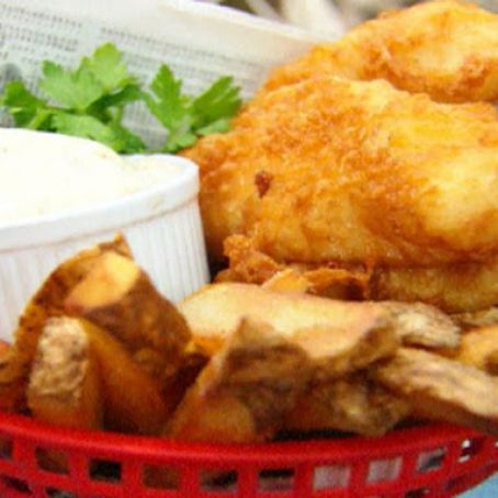 Beer Battered Fish & Chips (<<<this one!)