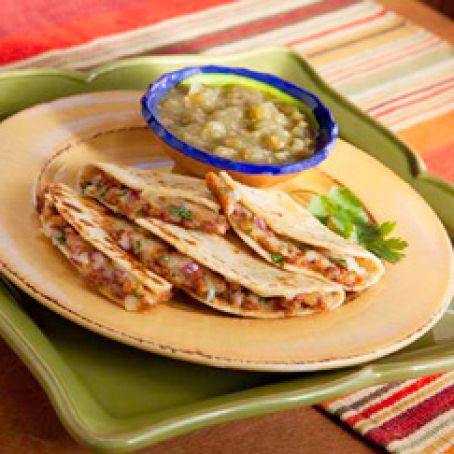 Potato And Bean Quesadillas