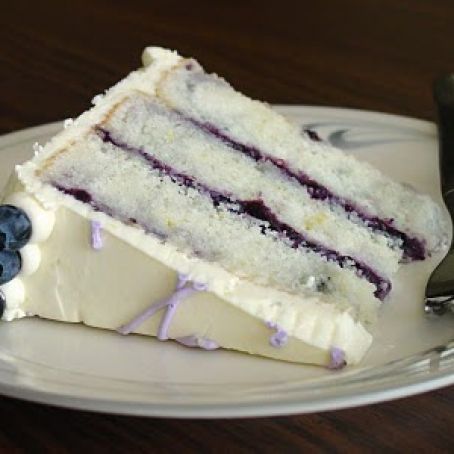 Lemon Blueberry Marble Cake