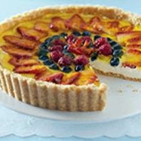 Triple-Berry Cheesecake Tart