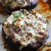 Philly Cheesesteak stuffed Portobello