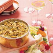 Baked Artichoke Dip with Winter Crudités