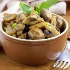 Herbed Mushrooms with White Wine for two