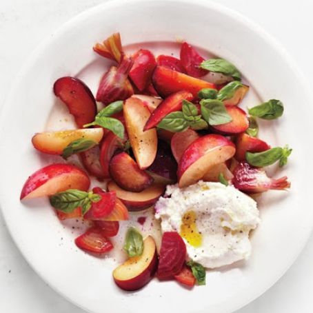 Beet, Plum and Ricotta Salad