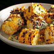 Grilled Corn with Herb Butter and Corn Nuts