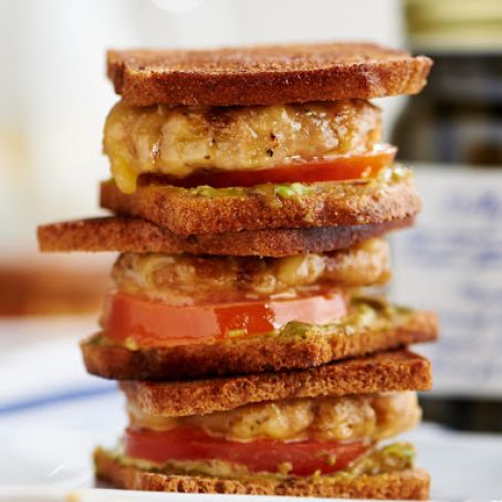 Chicken Patty Melt Sliders