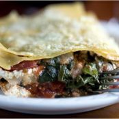 LASAGNA w/CHARD, TOM SAUCE & RICOTTA