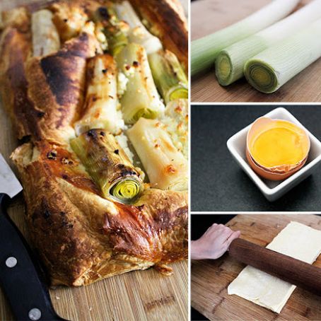 Puff Pastry Leek and Goat Cheese Puff Pastry