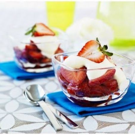 Almond Strawberry Zabaglione