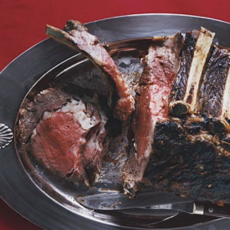 Prime Rib Roast with Red-Wine Sauce