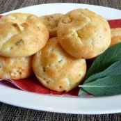 Sage & Gorgonzola Gougères (Cheese Puffs)