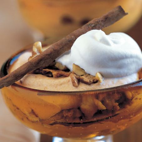 Frozen Pumpkin Mousse with Walnut-Toffee Crunch