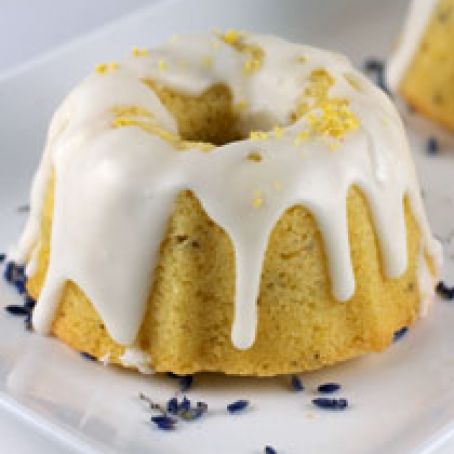 Lavender Pound Cake with Lemon Glaze