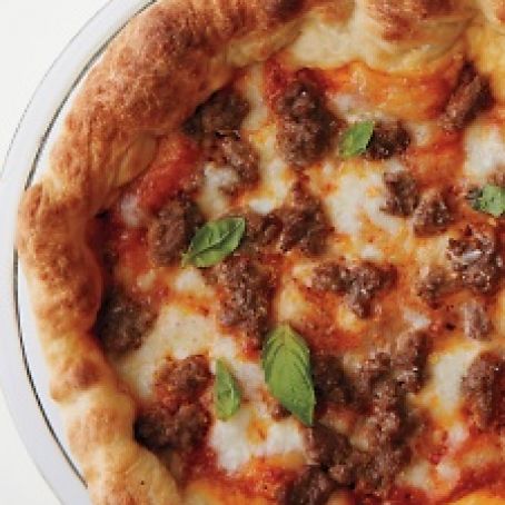 Deep-Dish Meatball Pizza