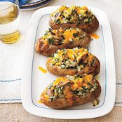 POTATO*****Twice Baked Potatoes Stuffed with Mushrooms and Spinach