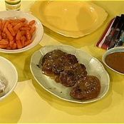 Meatloaf Patties, Smashed Potatoes, and Pan Gravy