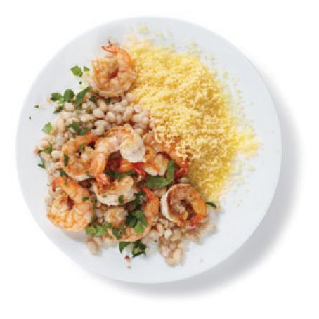 Spiced Shrimp with Beans