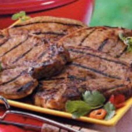 Grilled Marinated Pork Chops