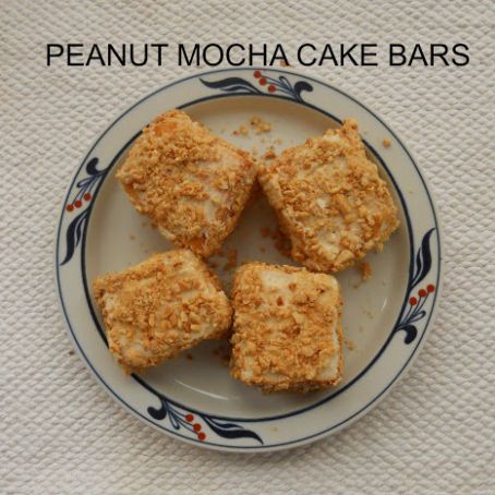 Peanut-Mocha Cake Bars