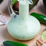 Creamy Avocado Dressing (aka Guacamole Buttermilk Dressing)