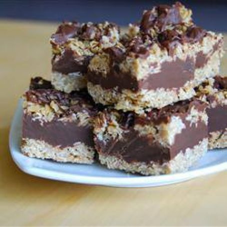 Chocolate Oat Bars, No Bake
