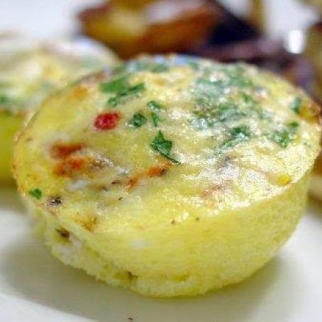Individual Ham, Cheese and Veggie Frittatas