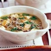 Spinach, Chicken, and Wild Rice Soup