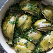 Roman-Style Braised Artichokes