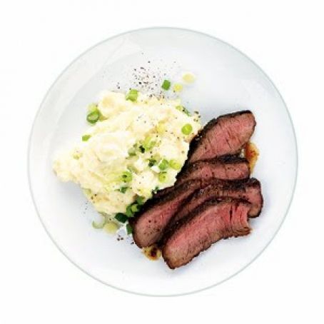 Steak With Potato-Parsnip Mash