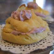White Chocolate Raspberry & Almond Cream Cheese Puffs