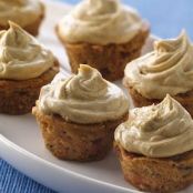 Mini Carrot-Spiced Cupcakes with Molasses Buttercream