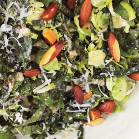 Kale & Brussels Sprouts Salad