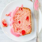Sweet Soft Cherry Bread with Cherry-Almond Glaze