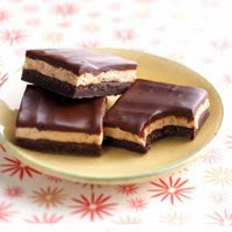 Honey-Roasted Peanut Butter Bars with Chocolate Ganache