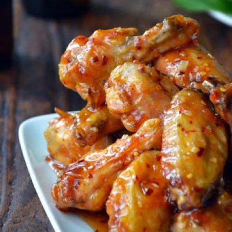 Crispy Baked Orange Chicken Wings