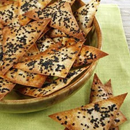 Sesame Wonton Crackers