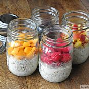 No Bake Dairy Free Sugar Free Overnight Oats P