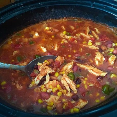 Slow Cooker Chicken Taco Soup