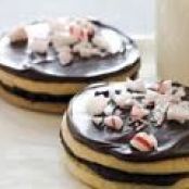 Peppermint-Chocolate Sandwich Cookies