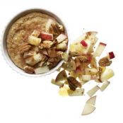 Baked oats with apple
